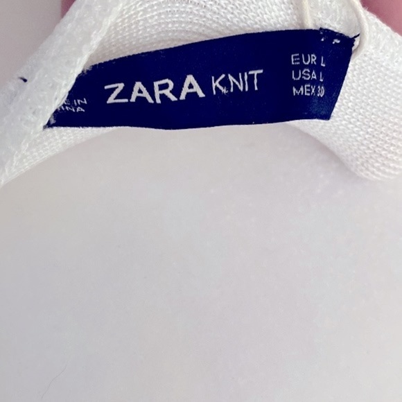 Nwt Zara knit white bodycon skater dress - Picture 9 of 9